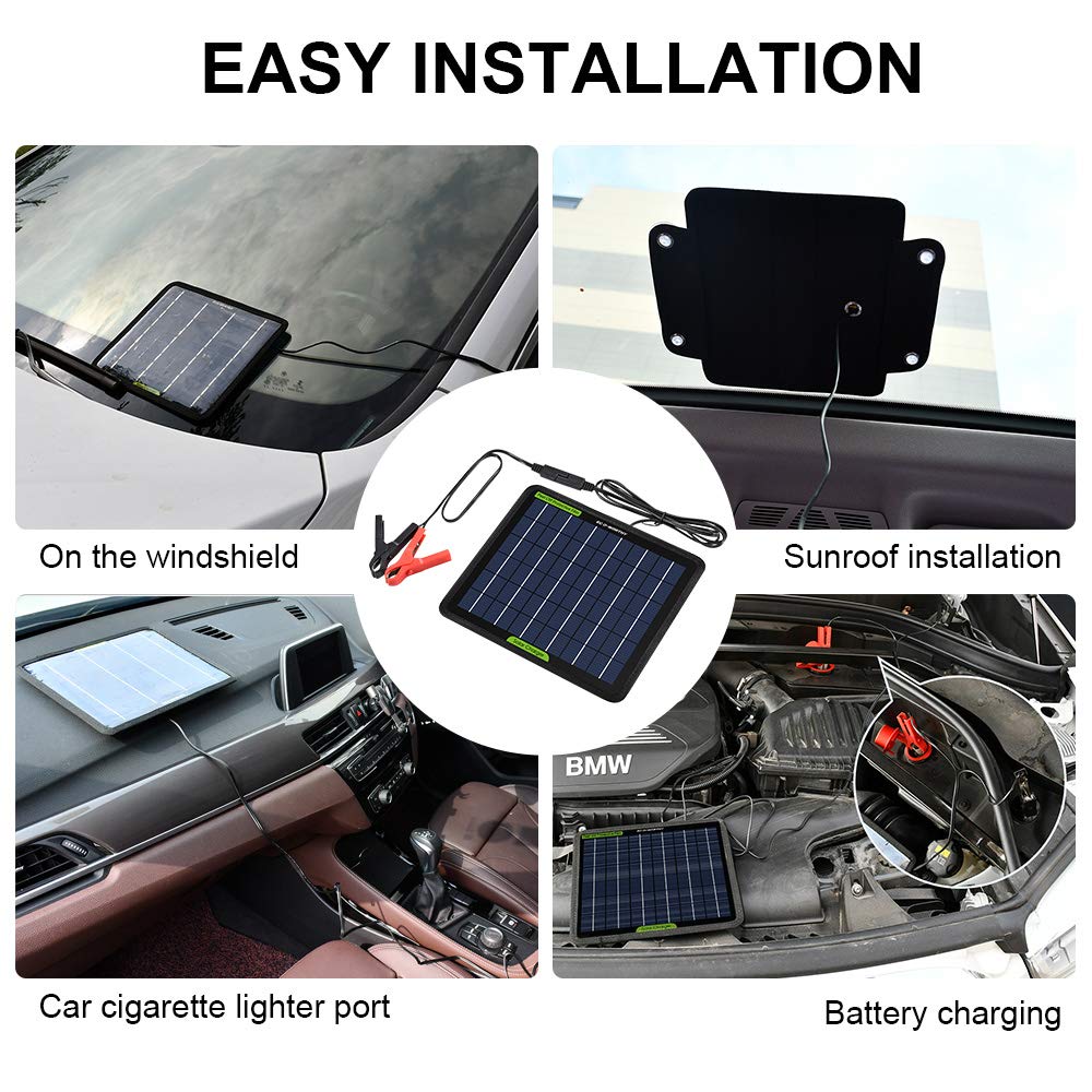 Buy ECOWORTHY 12 Volt 5 Watt Solar Trickle Charger for 12V Batteries