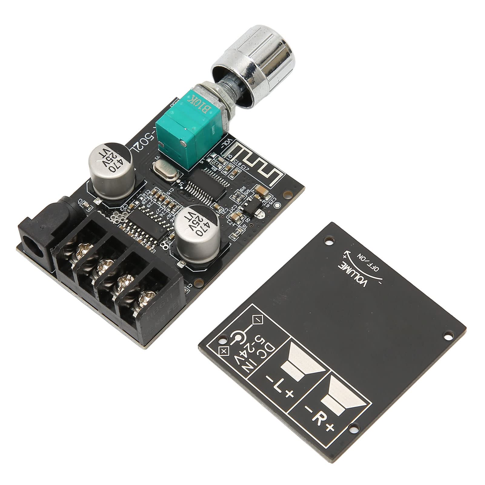 Module 5.0 Digital Power Amplifier with Adjustable Volume for DIY Speakers 30-200W, 4?, 8?, Portable Size