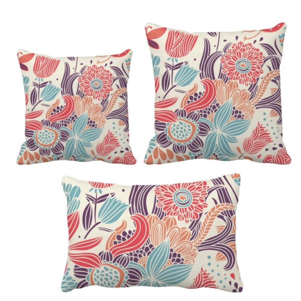 Peinture coussins ensemble de plantes décoration sofa salon luxe