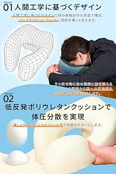 Amazon｜【現役医師監修】 昼寝 枕 うつ伏せ 仮眠 快適 まくら デスク