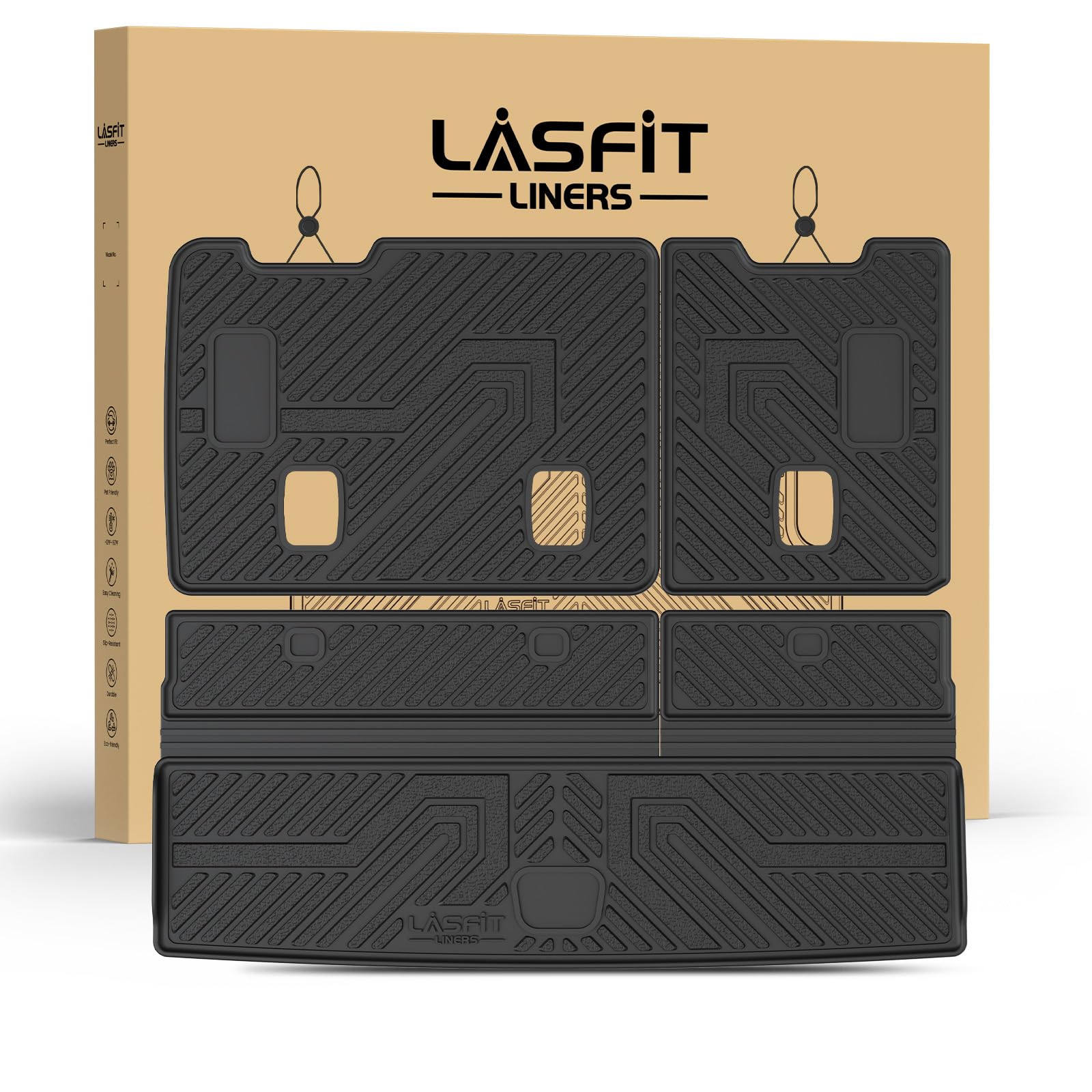 LASFIT Trunk Mat for Chevy Tahoe/GMC Yukon/Cadillac Escalade 2015-2020