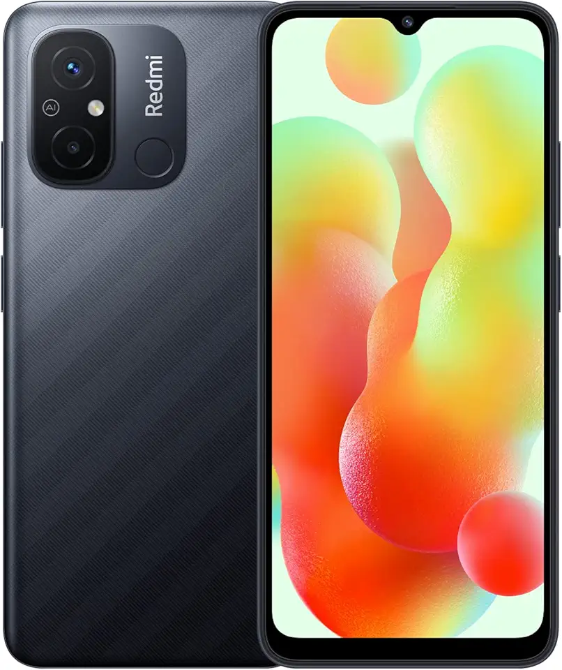 Xiaomi Redmi 12C Smartphone, MediaTek Helio G85, Pantalla HD+ de 6,71", Cámara Dual de 50MP con IA, Batería de 5000 mAh, hasta 1 TB de Almacenamiento Ampliable (3+64GB Gris Grafito)