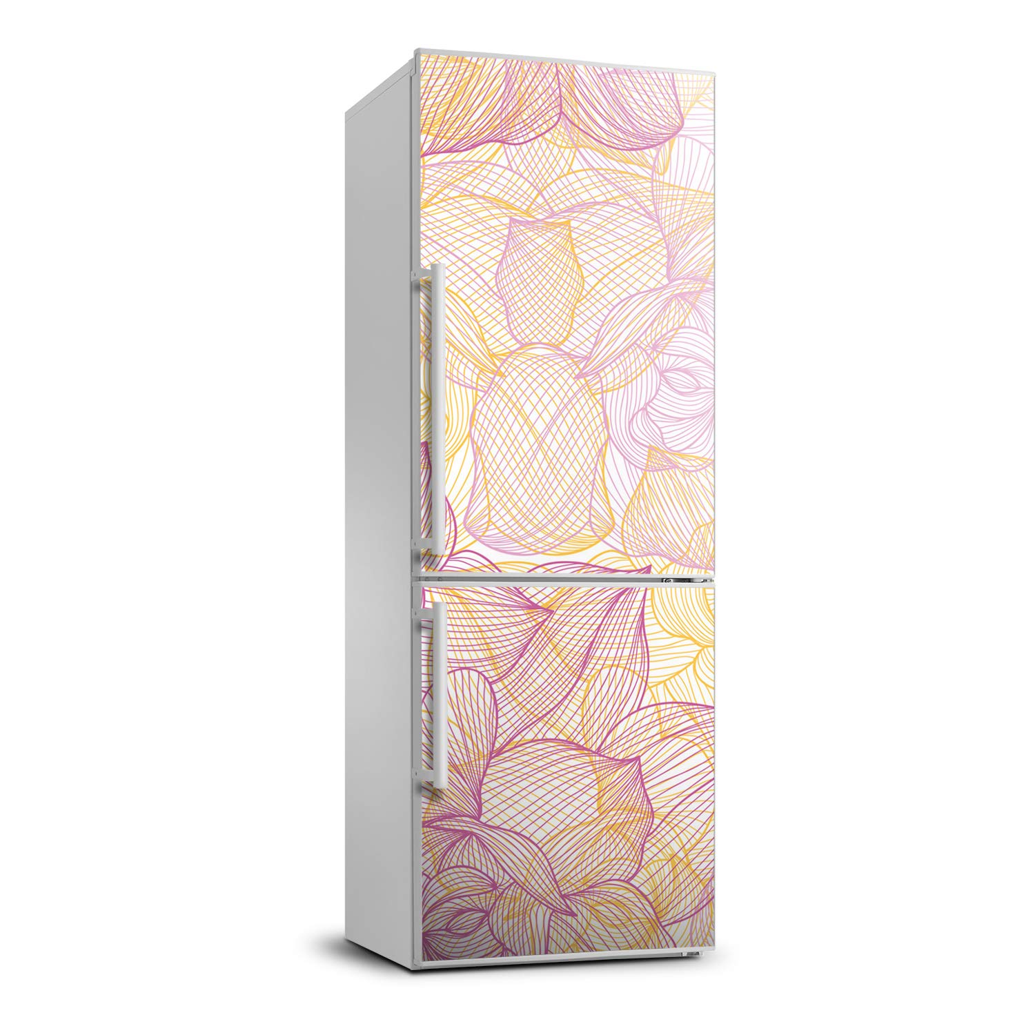 Película autoadhesiva nevera floral vinilo decorativo cocina 60x180 cm