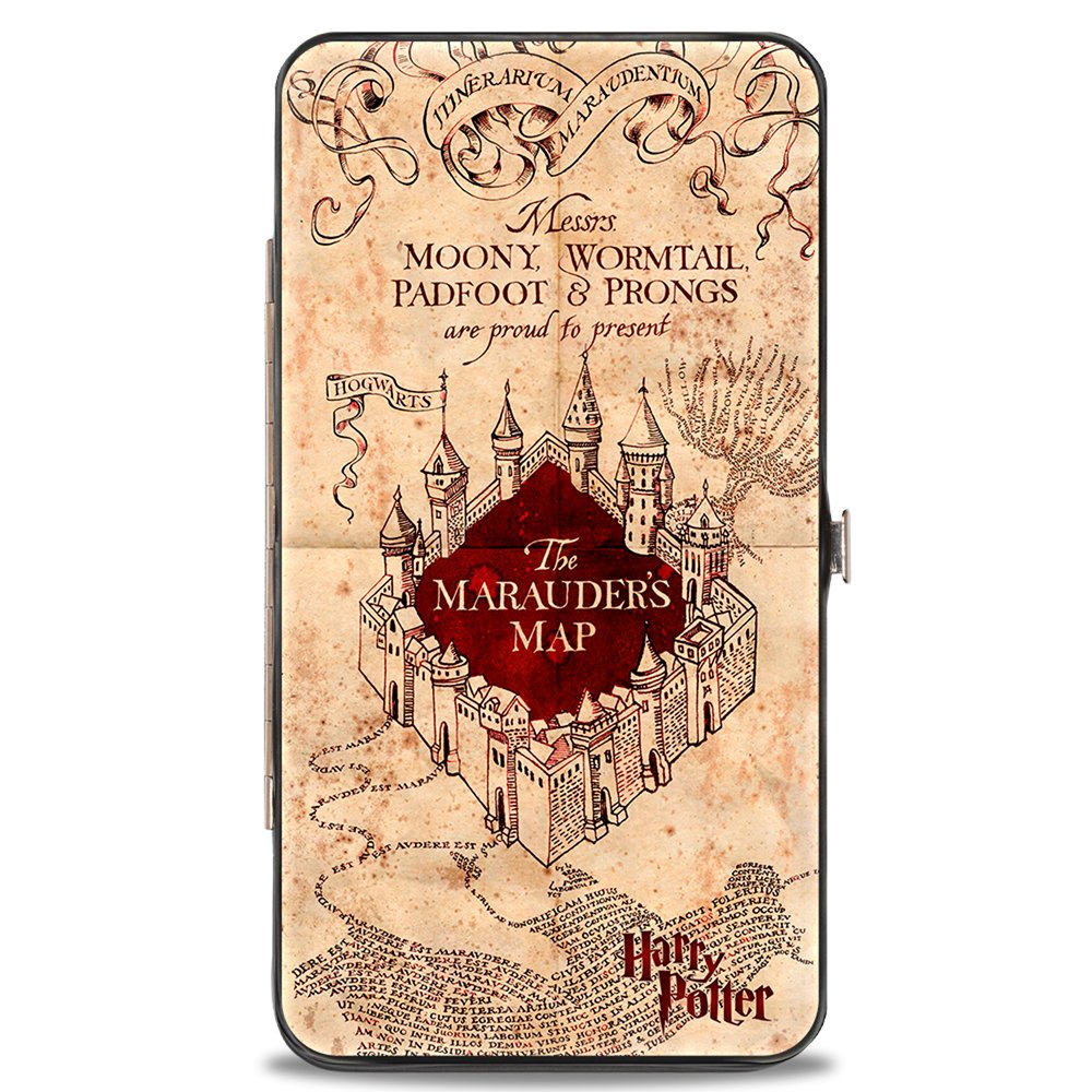 Buckle-Down Women's Hinge Harry Potter Wallet, multicoloured, 7" x 4"