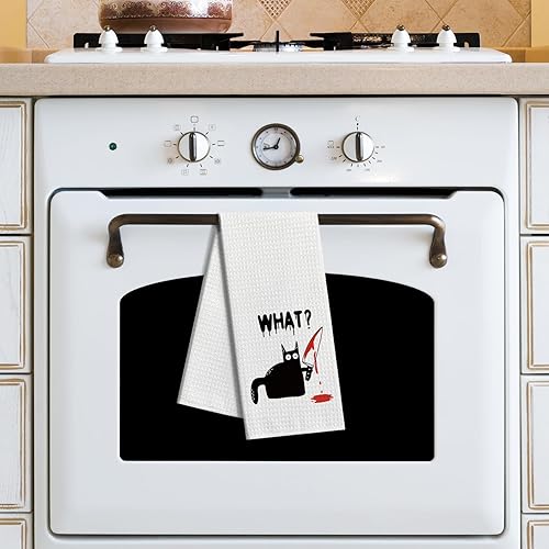 Miniatura 3 de zcyhtqp Divertidas toallas de cocina con refranes, paños de cocina para decoración de cocina y regalo de inauguración de la casa