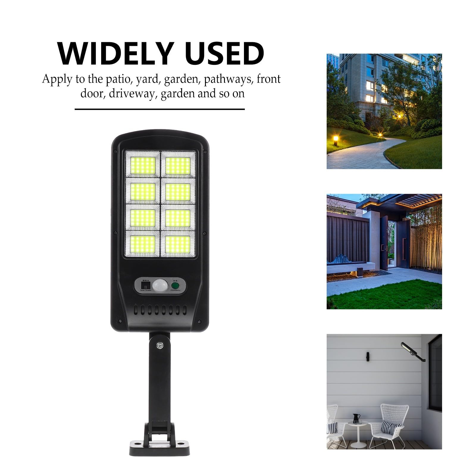 Zerodeko Outdoor Solar Wandleuchte mit Bewegungssensor LED Solarleuchte aus Abs für Garten und Terrasse Wetterbeständig und Robust