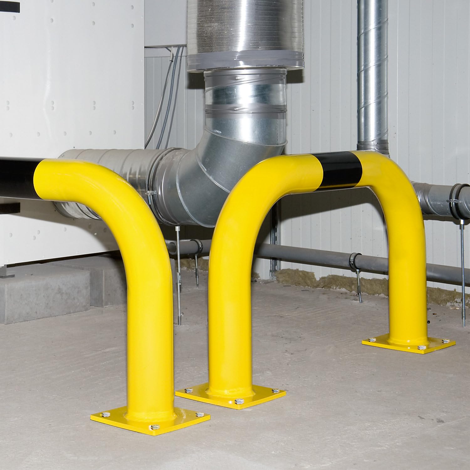 kaiserkraft | Arceau de protection | acier | Ø 108 mm | pour l'intérieur | h x l 600 x 2000 mm