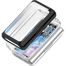 2 Pack Soft TPU Case Cover Compatible with Huawei Band 11 Pro Smartwatch,All Around Protective Case Bumper Frame Black+Clear