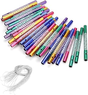 50 Pieces Wind Chime Kits, Aluminium Wind Bell Empty Tubes, Garden Decor...