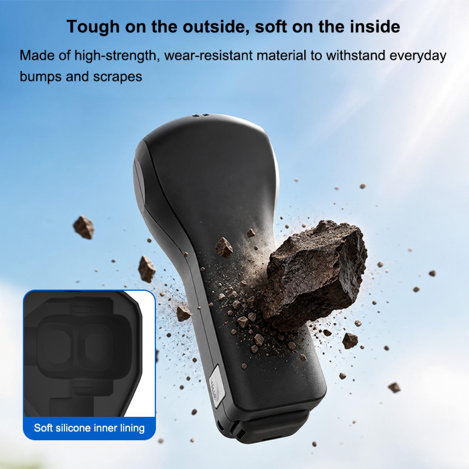 Funda Protectora para dji Pocket 4 Pro con Ranuras SD y Filtros | Apertura Automática, Doble Cierre de Seguridad, Interior de Silicona, Orificio para Cordón, Diseño Base Abierta