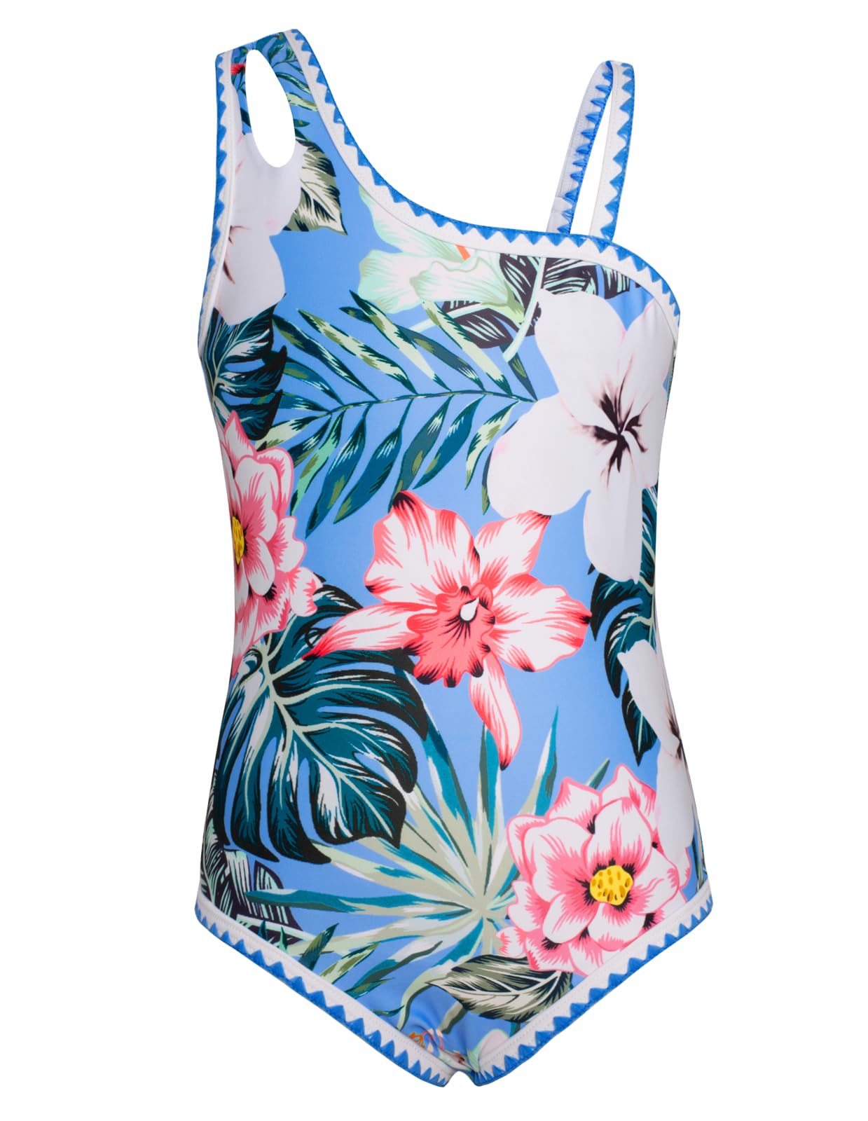 GRACE KARIN Traje de baño de una pieza para niñas, traje de baño con falda de malla para cubrir la playa en la piscina