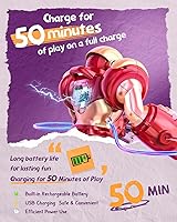 Vista 9 de Holyton 5088 Robots inteligentes para niños, robot RC programable STEM grande, con control de voz, control de aplicación, ojos LED, regalo ideal