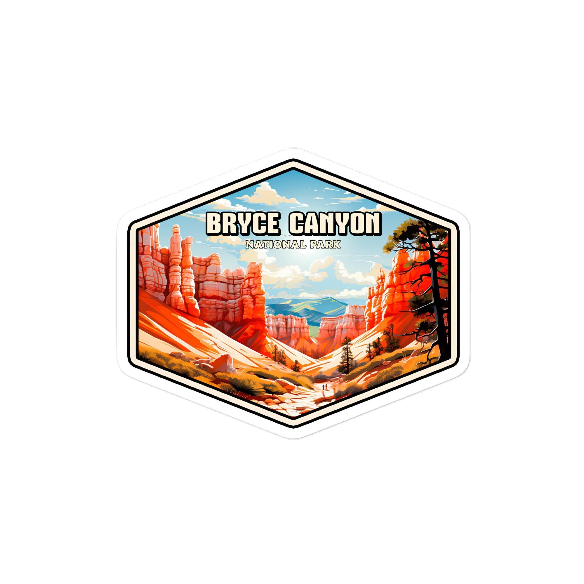 Bryce Canyon National Park Sticker Utah Small Travel Vinyl Decal Waterproof for Water Bottle Mug Passport Book Scrapbook Notebook Laptop Tumbler Skateboard Computer Phone Size 4" Funny Gift