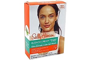 Sally Hansen Creme Bleach Xtra Strength Face & Body: Reliable Amal Bleaching Kit for Men