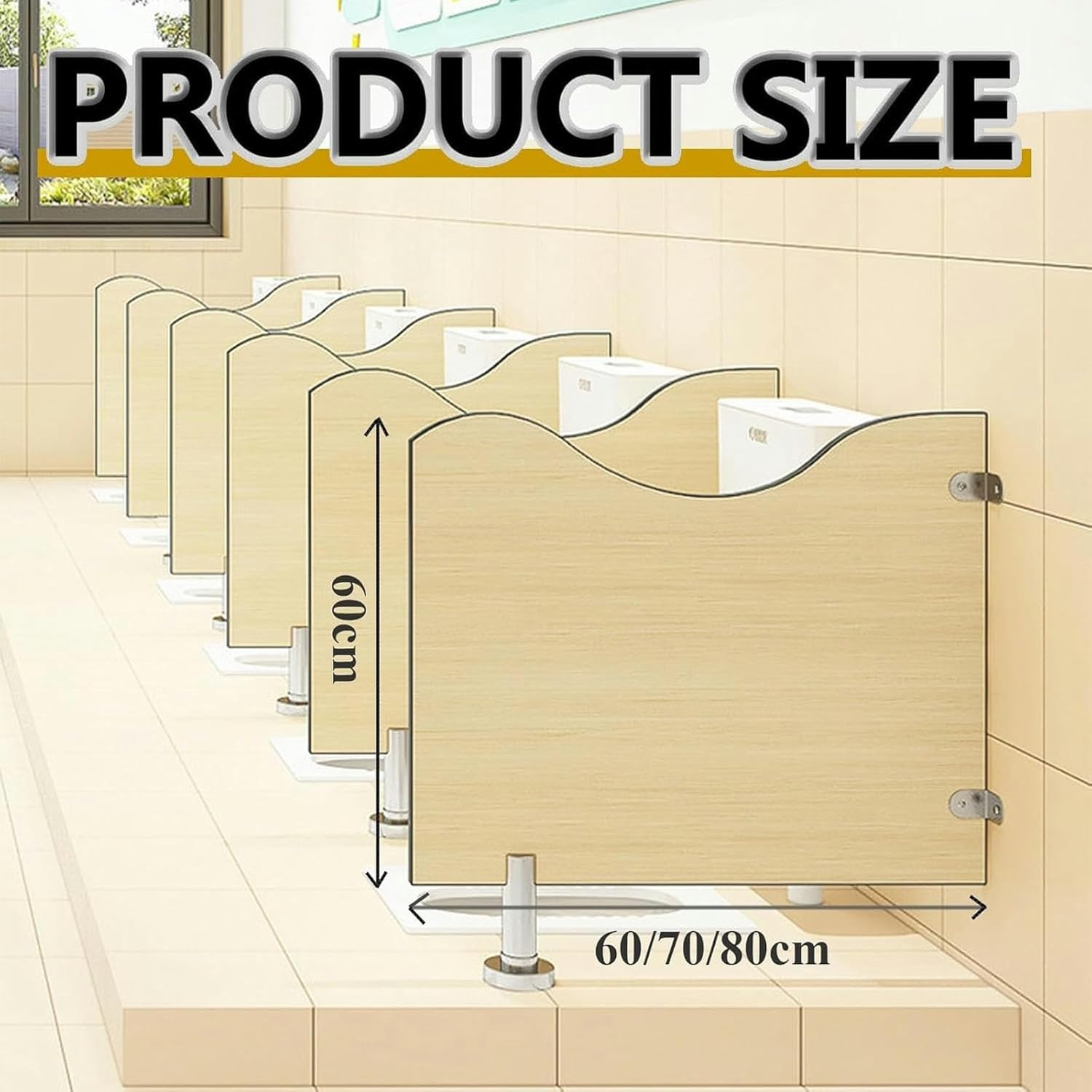 Wall-Mounted Urinal Partition,Panel Urinal Privacy Screen,Childrens Urinal Screen Toilet Partition,Floor-Mounted Toilet Protection Divider,Urinal Baffle Toilet Partition,for Kinder