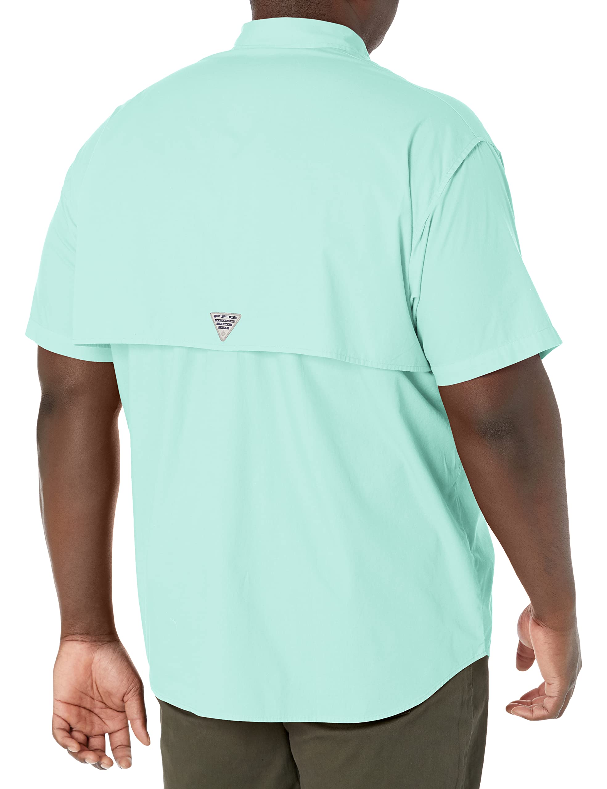Chemise Columbia PFG Manches Courtes - Homme Taille M - Bleue (Très Bon état)