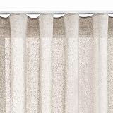 STORESDECO Tend per Interni Effetto Lino | per Camera da letto, Soggiorno, Salotto | Écru 300 cm x 300 cm | Moderne con Nastro 300cm altezza