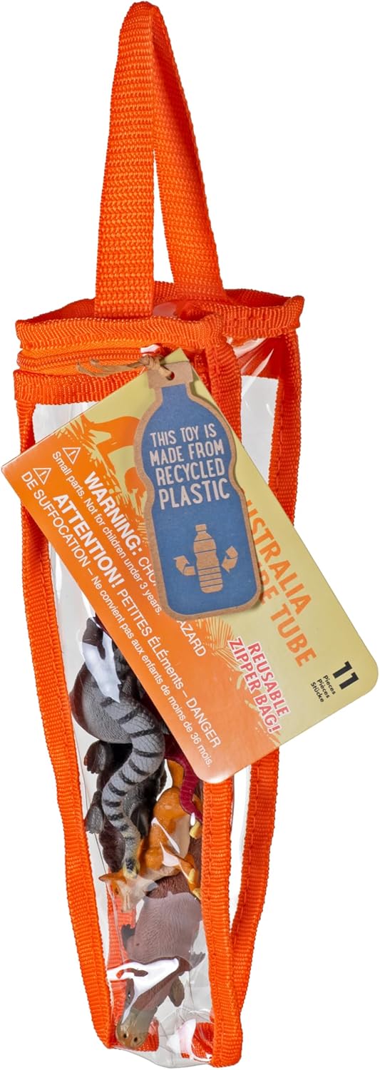 Wild Republic Nature Tubes Eco Australia,Toy Figures, Educational Toys, Interactive Play Set, Eco Friendly