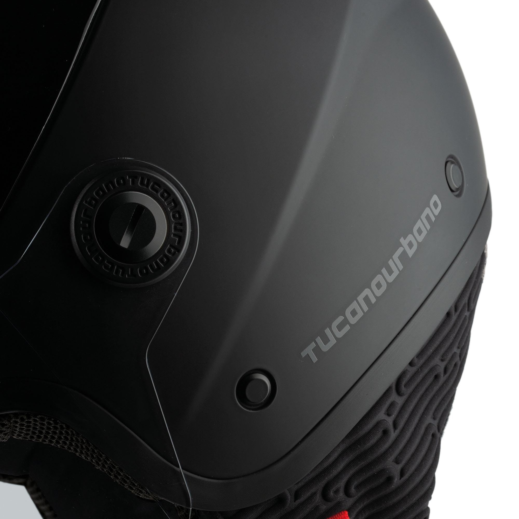 Casco Tucano Urbano El Pop Grigio Carbone Nero M 57-58 cm