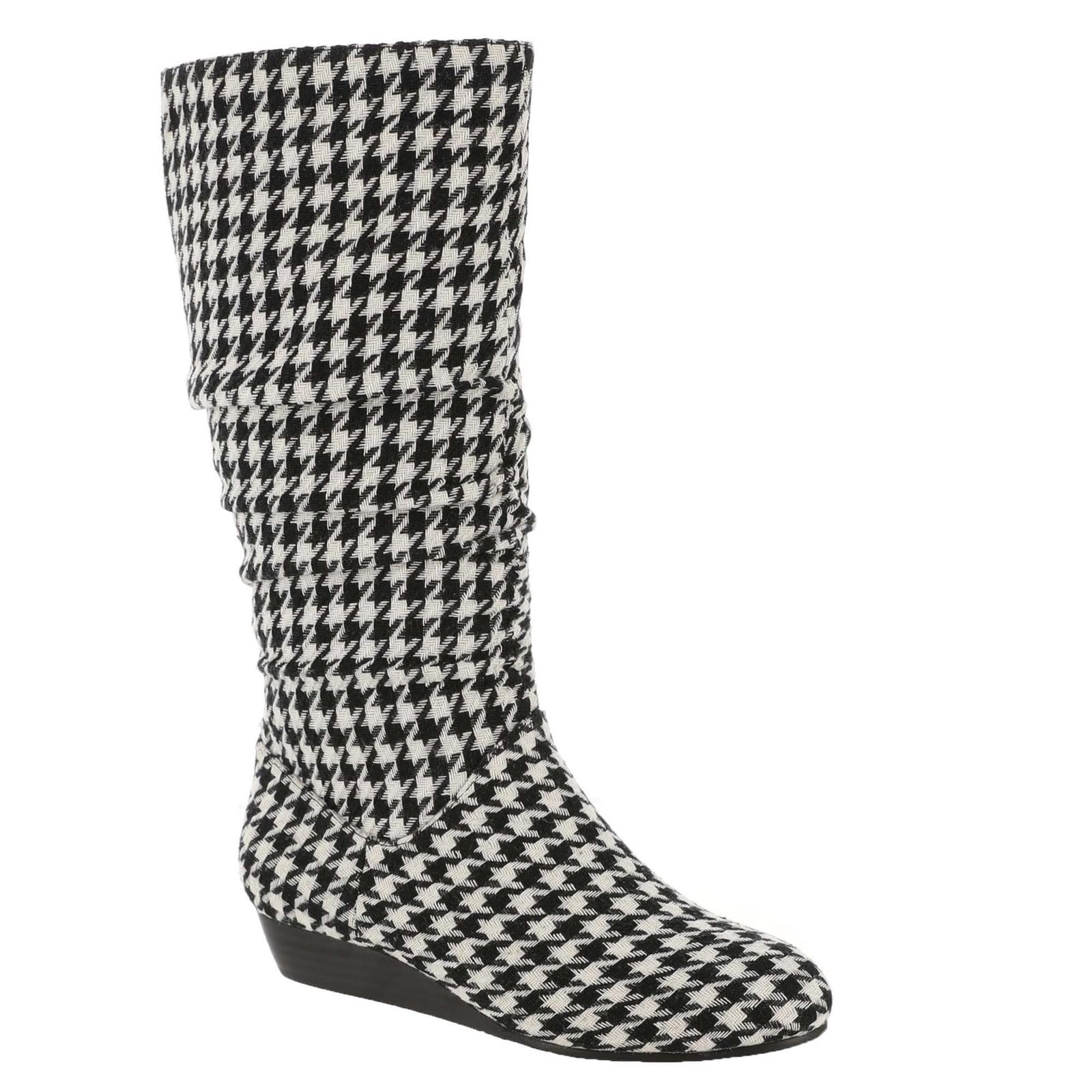 Masseys Women's Khloe Slouchy Mid Calf Wedge Boot