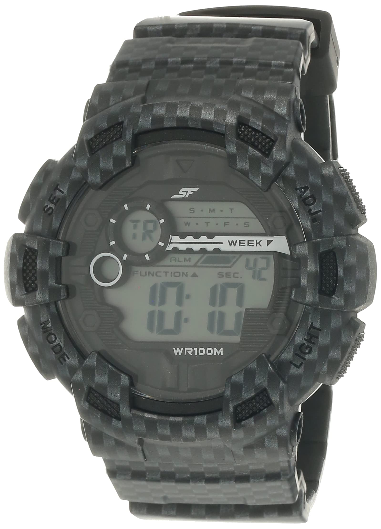 SF Quartz Analog Digital Black Dial Plastic Strap Watch for Men-NM77053PP03 (B01LY4QBIN) Amazon Price History, Amazon Price Tracker