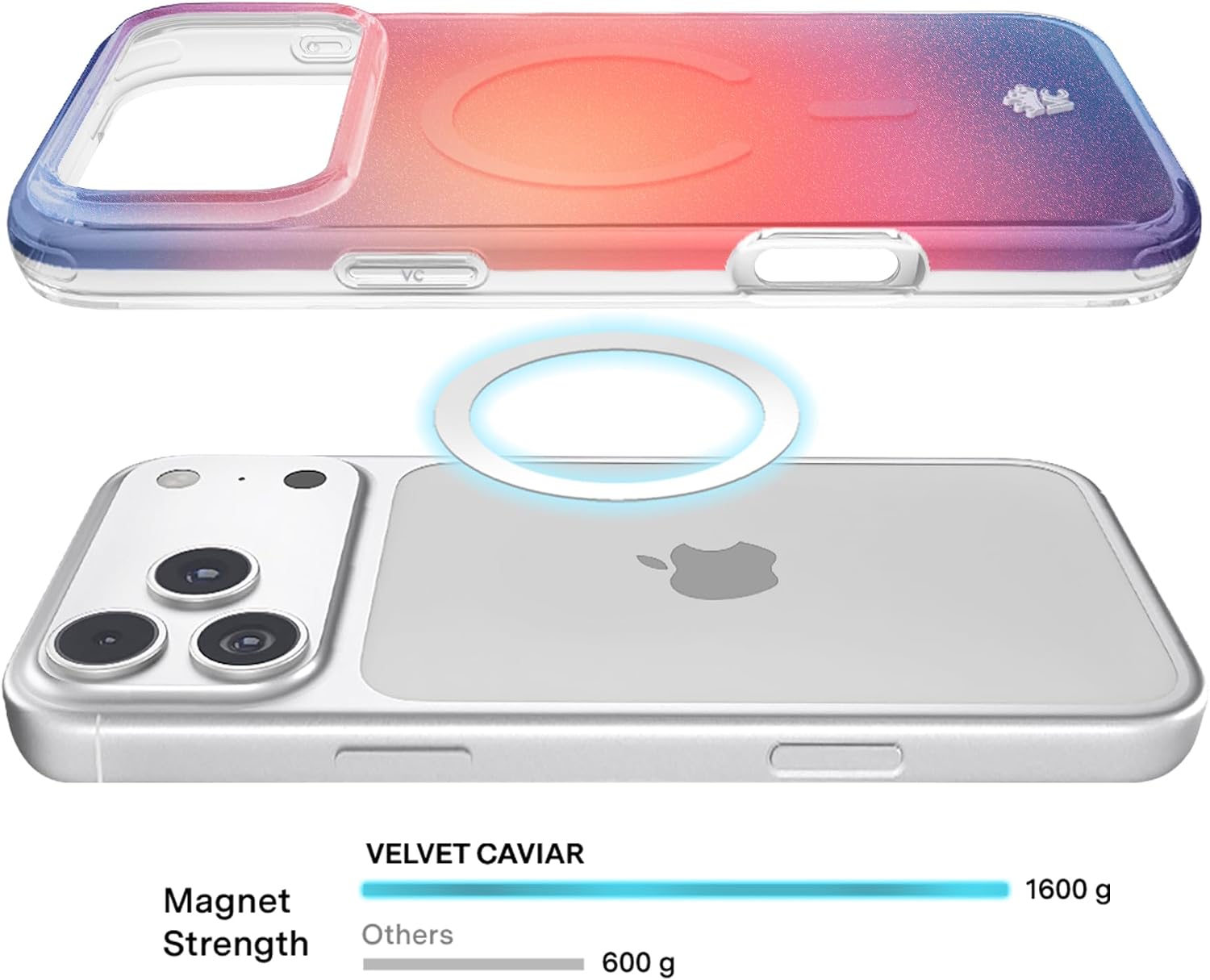 VELVET CAVIAR Case for iPhone 17 Pro Max | Compatible with MagSafe | 10ft Drop Tested | Protective Designer Cases | Sunset Glow Aura image 5