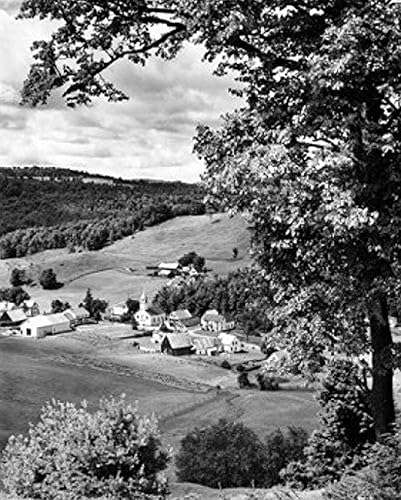 Estados Unidos Vermont East Corinto Houses on Paisaje Póster (18 x 24)