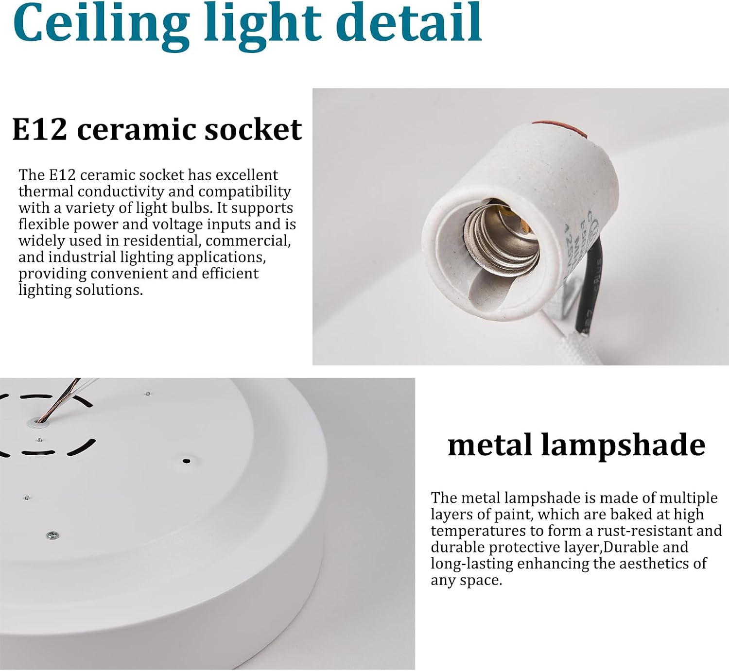 Modern Flush Mount Ceiling Light, 3-Lights Round White Ceiling Light Fixtures, Minimalistic Ceiling Lamp Acrylic Shade Lighting Fixture for Bedroom Laundry Room Living Room Hallway(15.8")