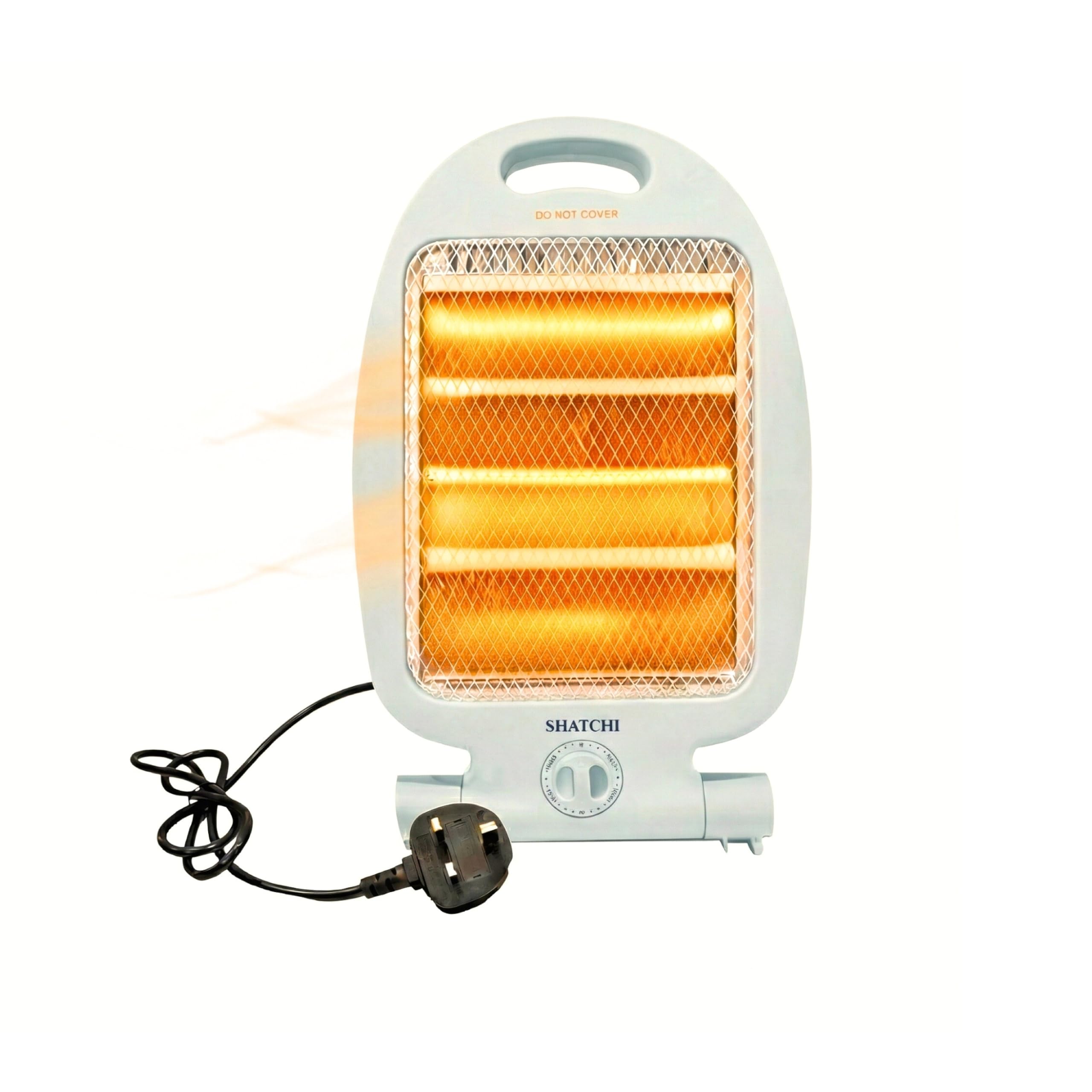 800W Halogen Heater, 2 Bars Quartz Portable with 2 Heat Settings 400W/800W, Energy Saving, Silent, Tip-Over Safety, Compact Room Radiant Electric Heaters for Home, Bedroom, Office, Carry Handle