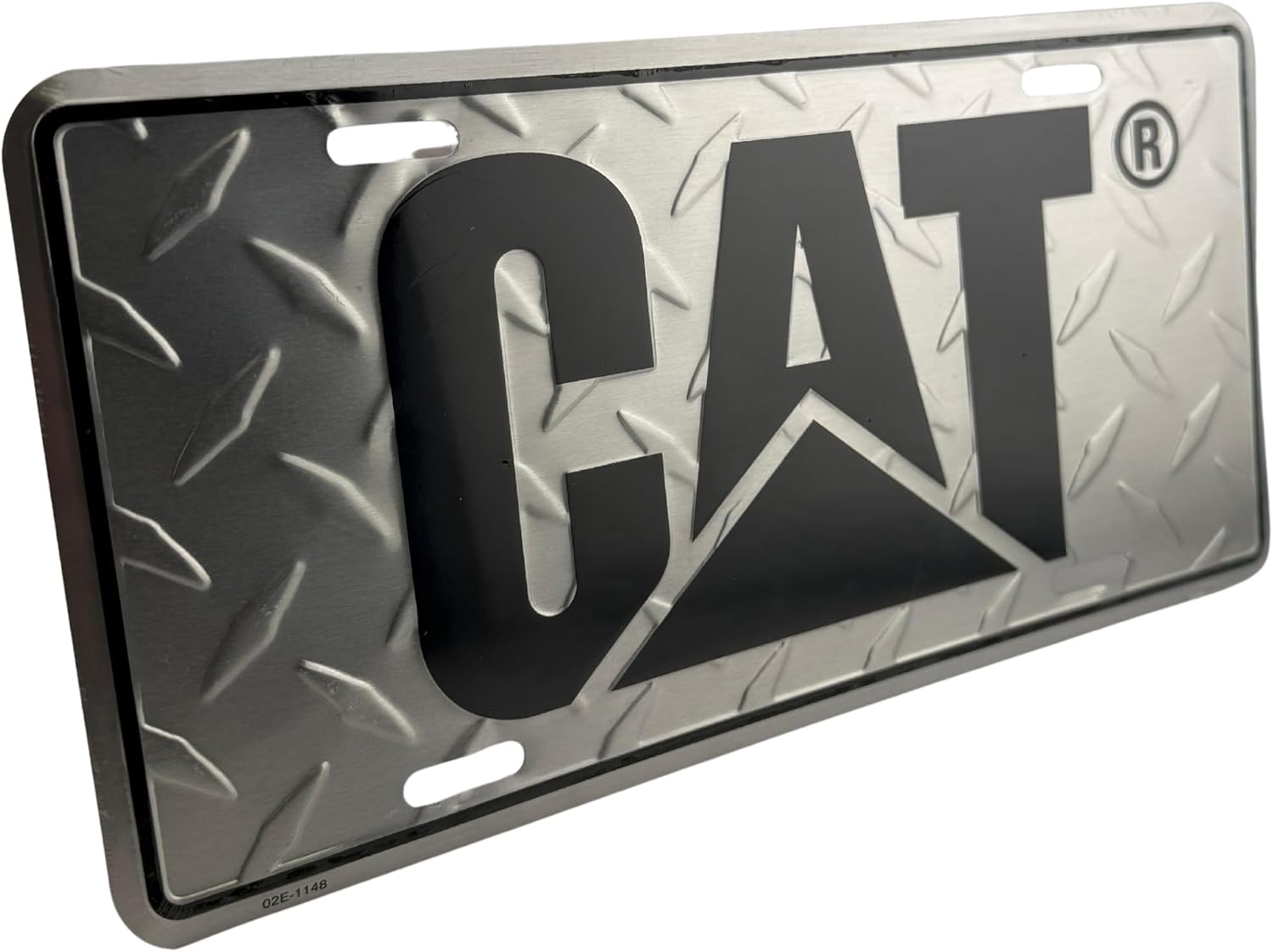 Caterpillar Equipment Aluminum Diamond Plate Novelty License Plate