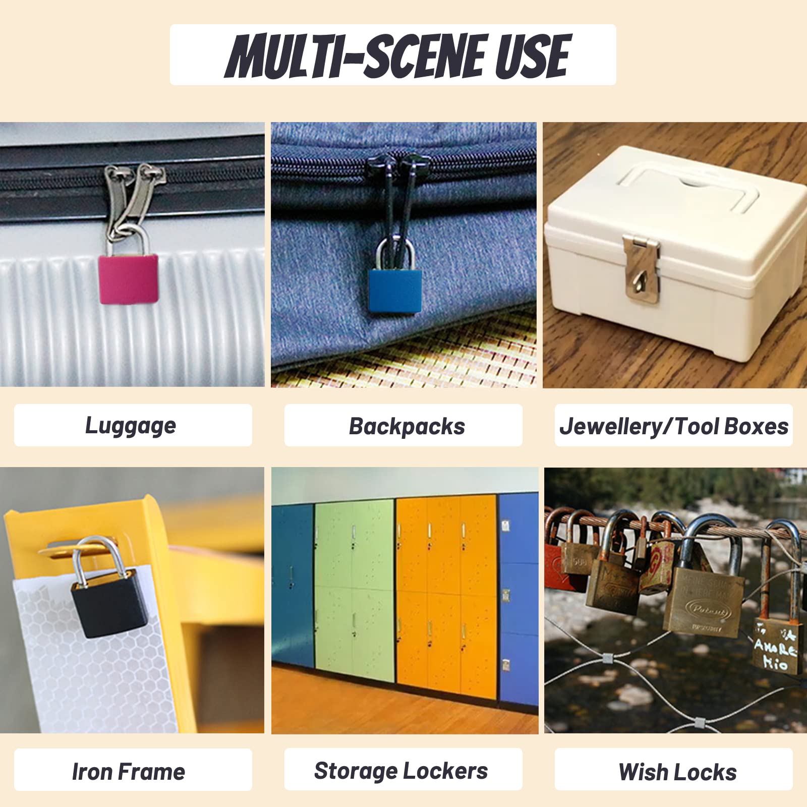 2 Mini Cadenas à Bagage Avec Clés - Sécurité Voyage, Valise, Casier | Coloris Rose