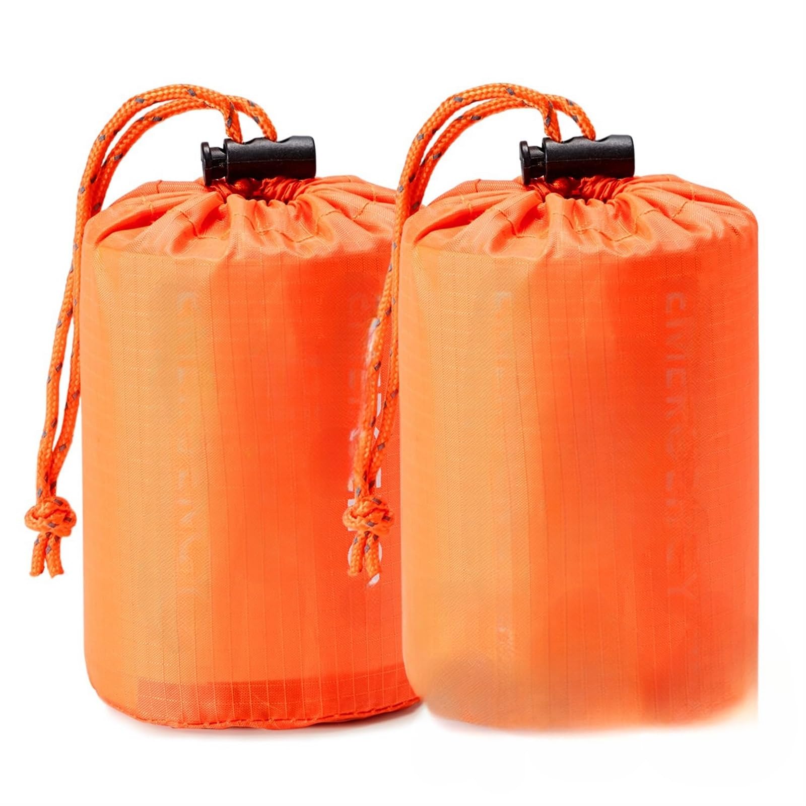 THE WHITE SHOP Emergency Sleeping Bag, Portable Thermal Bivy Sack, Lightweight Emergency Blanket Survival Camping Hiking Outdoor Adventure (Color : Orange)