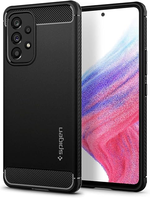 Spigen Rugged Armor Case Compatible with Samsung Galaxy A53 5G - Black