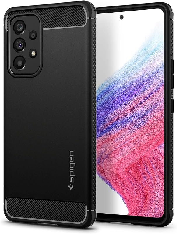 Funda Spigen para Galaxy A53 5G, armadura resistente [protección de grado militar] - Negro mate | Negro mate