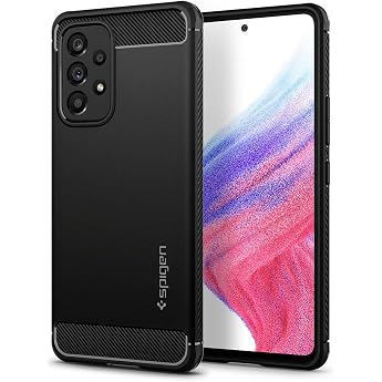 Spigen Samsung Galaxy A53 5G Rugged Armor Case - Matte Black