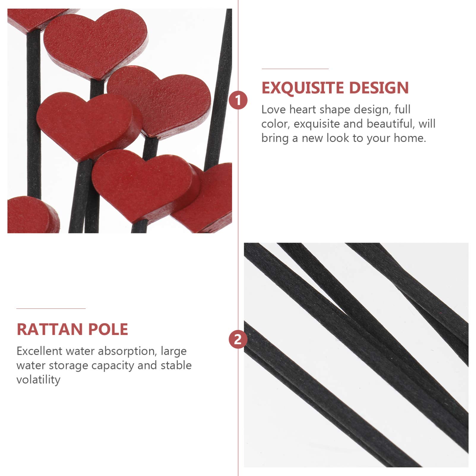 Yardenfun 12pcs Diffuser Sticks Decorative Rods for Home Fragrance for Living Room Kitchen Bedroom Office and Events Supplies