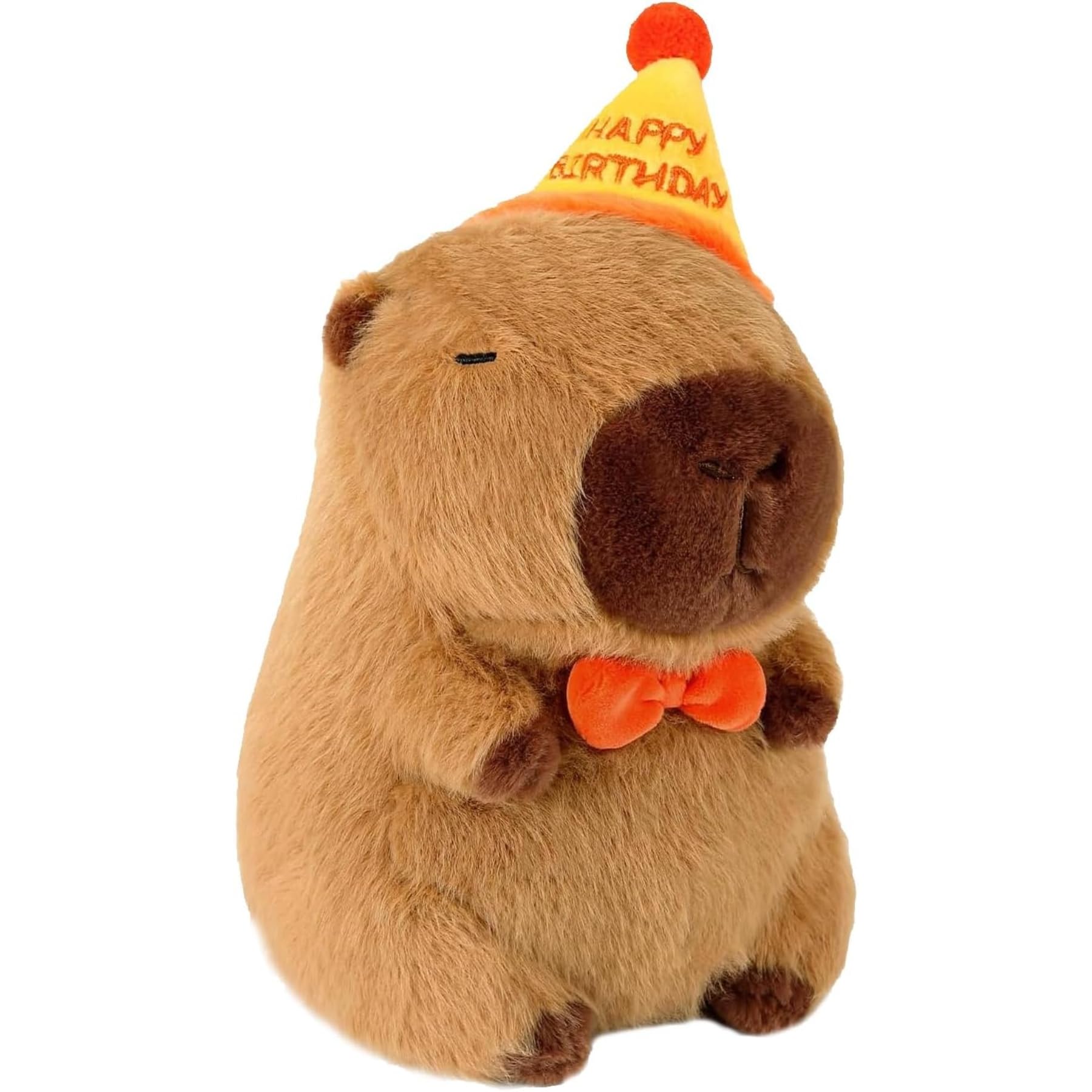 RARITYLL Capybara Plush 25cm Soft Stuffed Animal Toy, Adorable Capybara Teddy for Birthdays, Playtime, and Home Decor (Toast scarf)