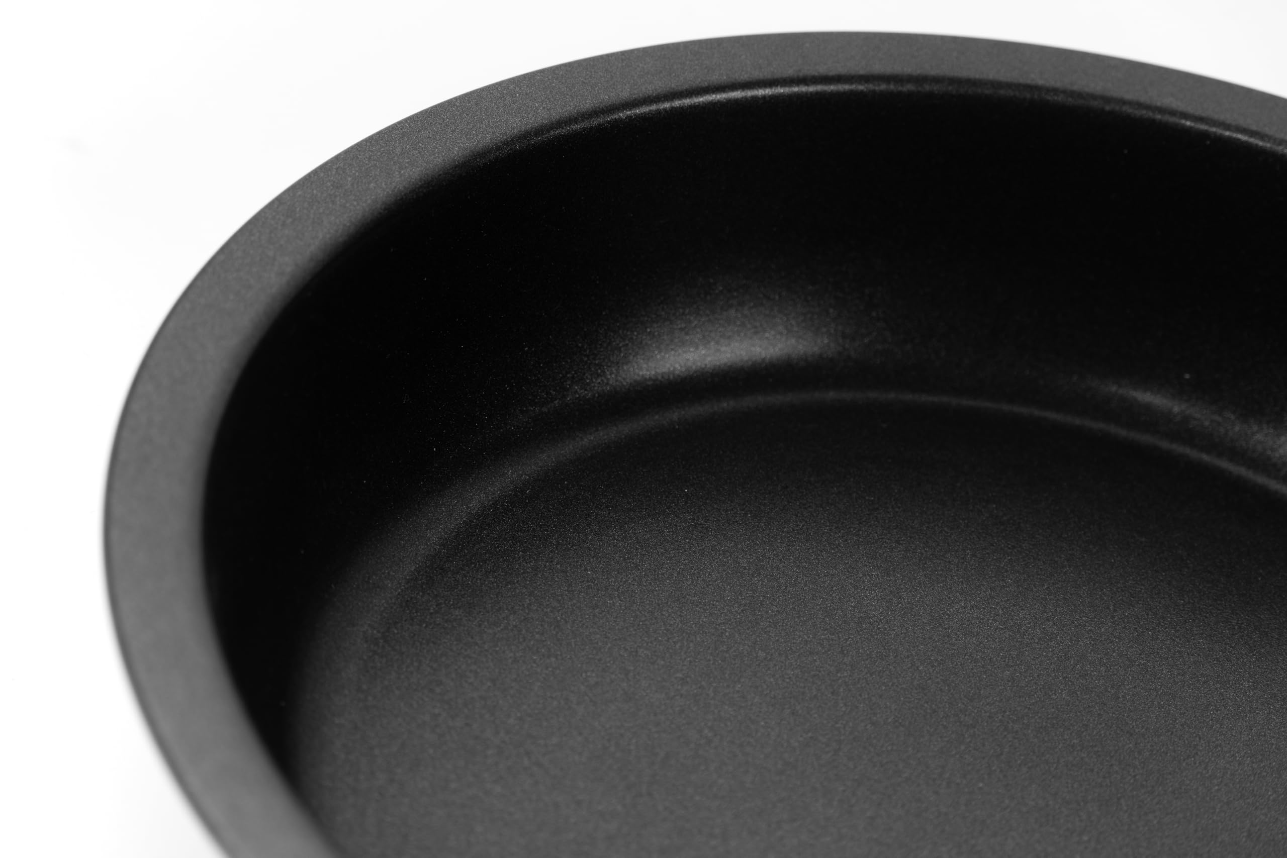 nesto Edelstahlpfanne 28 cm, antihaftbeschichtete Induktionspfanne, PFOA-freie Beschichtung, stapelbares platzsparendes Design, backofengeeignet bis 260°, Ø 28 cm x 5,6 cm