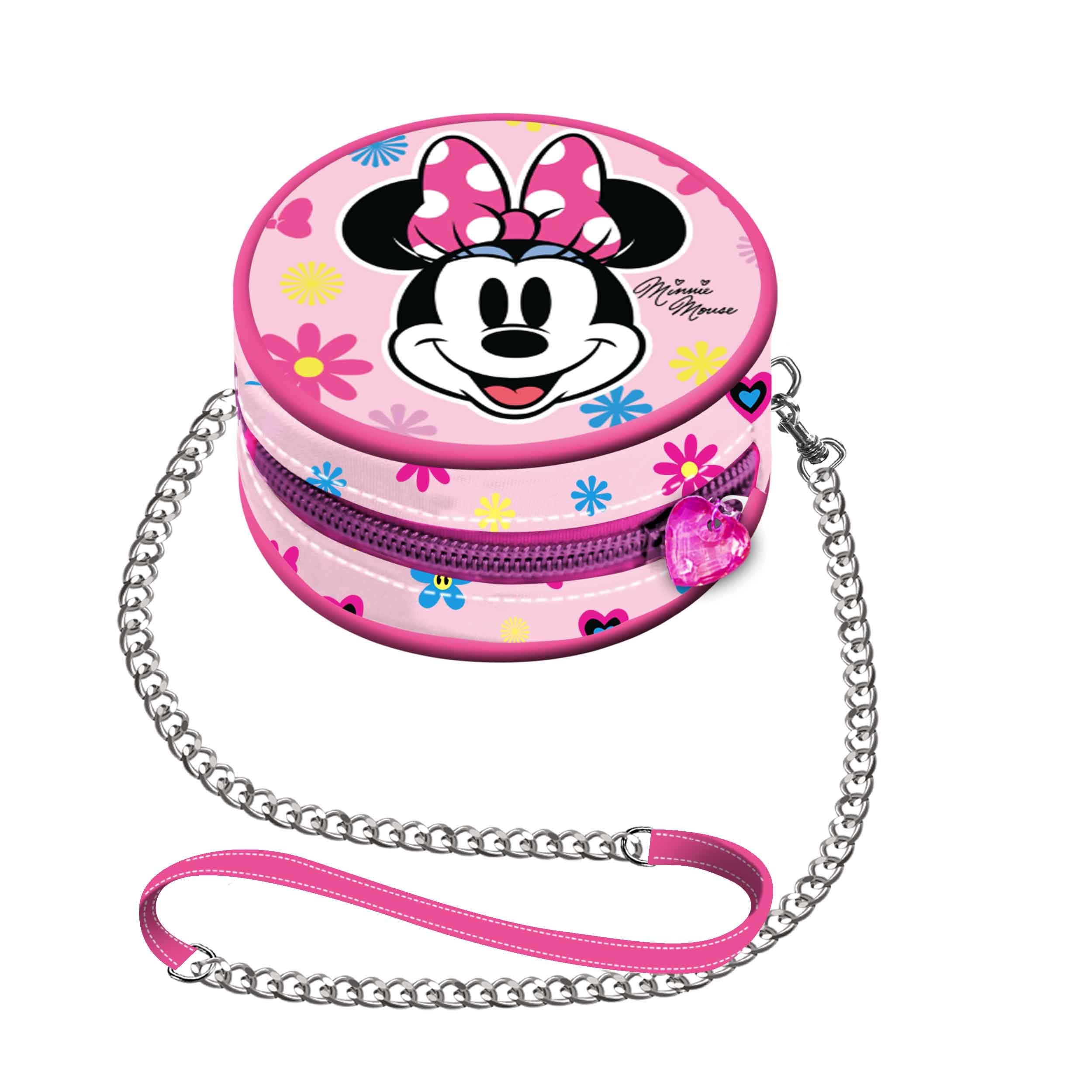 Disney Minnie Mouse Frozen 2-Mini Round Chain Bag, 9 x 9 cm
