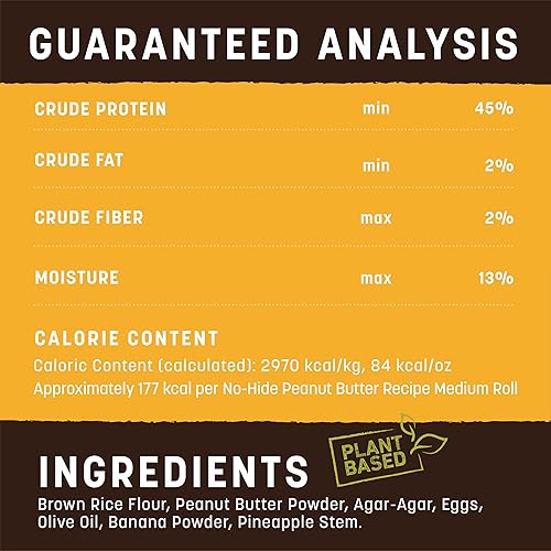Miniatura 102 de Earth Animal No Hide - Palitos masticables para perros con sabor a mantequilla de maní medio, sin cuero crudo, de larga duración, golosinas