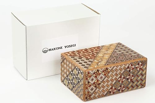 HAKONE YOSEGI 21 pasos caja decorativa japonesa caja de rompecabezas de madera caja de regalo para el cerebro tarjetas de débito prepagadas caja disponible en Yaxa Guatemala