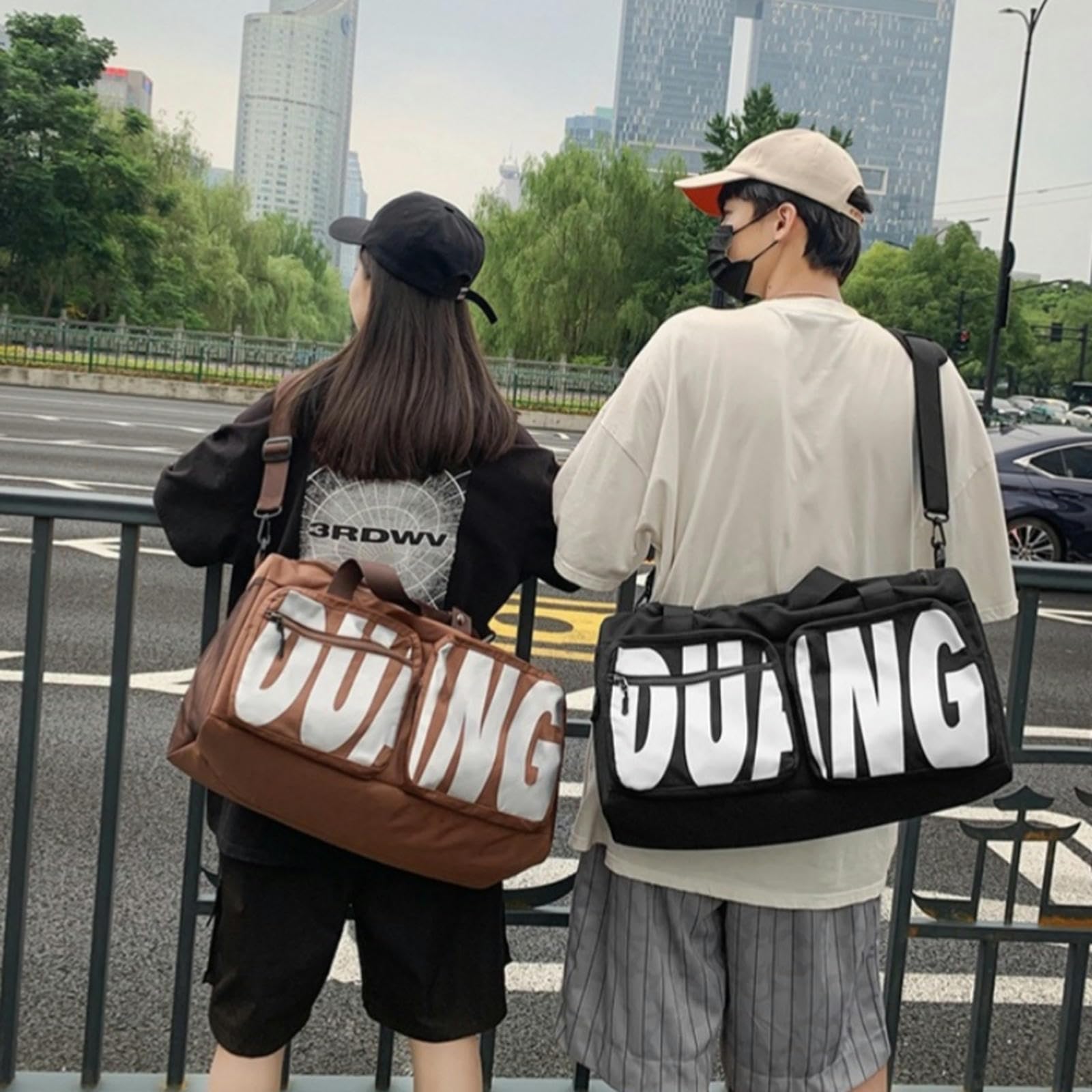 Reisetasche Leichte Kapazität Leichter Geschäftsreisetasche Für Männer Und Frauen Mit Unabhängiger Schuhfach Sporttasche-braun