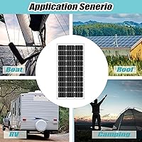 Vista 4 de Kit generador de turbina eólica de panel solar de 300 W: turbina eólica de 100 W 12 V + panel solar monocristalino de 100 W + controlador de carga +
