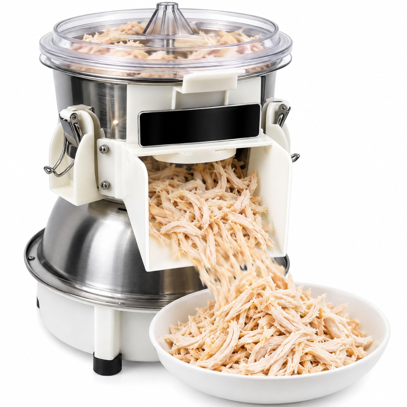 Desmenuzadora Eléctrica De Pollo 180w, Máquina De Acero Inoxidable Con Giro Bidireccional, Salida De 5 X 10 Cm, Para Pollo Cocido Y Preparación De Comidas