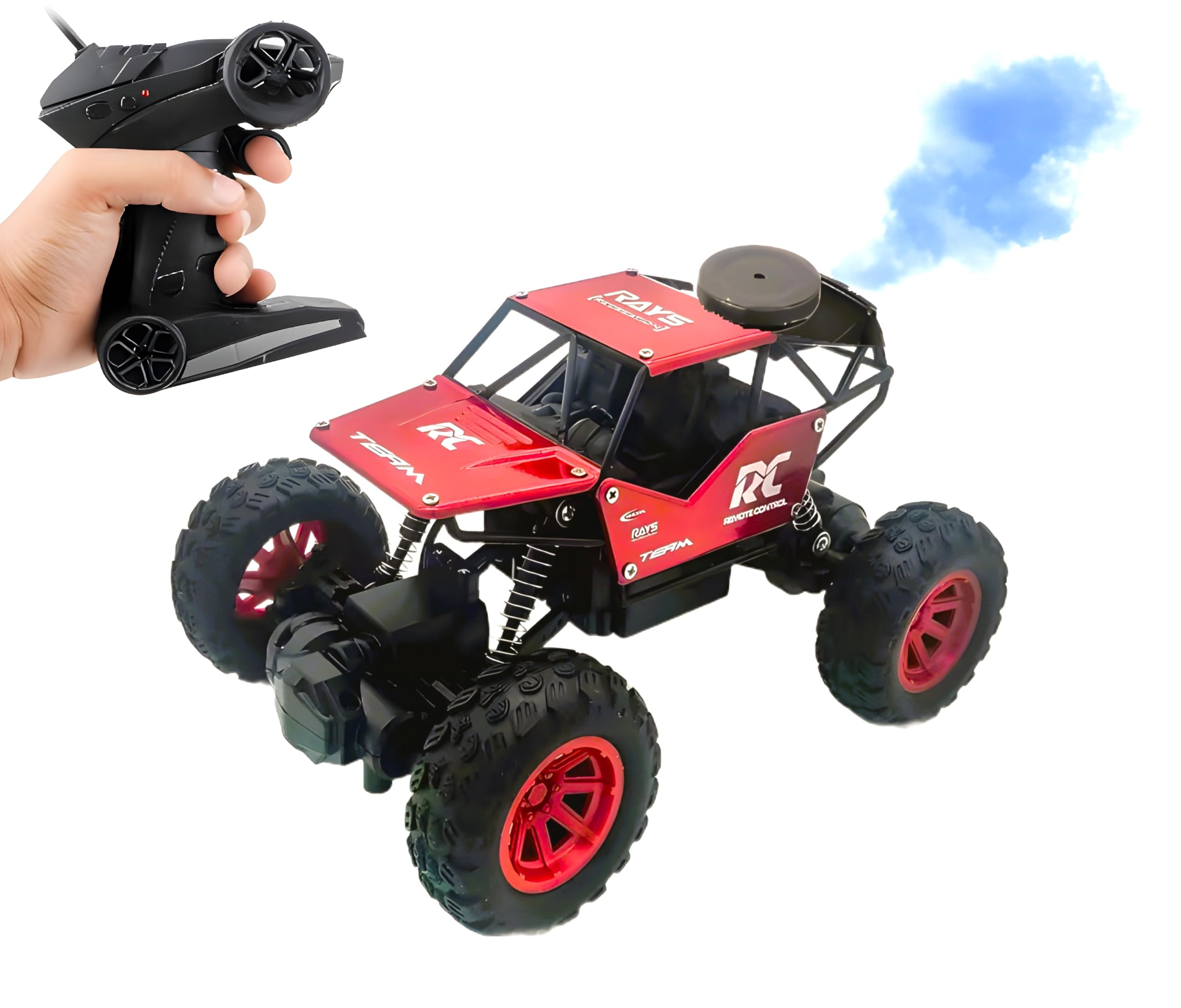 See full amazon price history chart for Eli & Chi Remote Control Monster Truck RC Car | Big Size Off Road 2WD Rock Crawler 45° Climbing Angle Rechargeable Battery Water Mist Spray and High Speed Racing Toy for Boys (Red) Eli & Chi Remote Control Monster Truck RC Car | Big Size Off Road 2WD Rock Crawler 45° Climbing Angle Rechargeable Battery Water Mist Spray and High Speed Racing Toy for Boys (Red) (B0D31QJHRT) Amazon Price History, Amazon Price Tracker