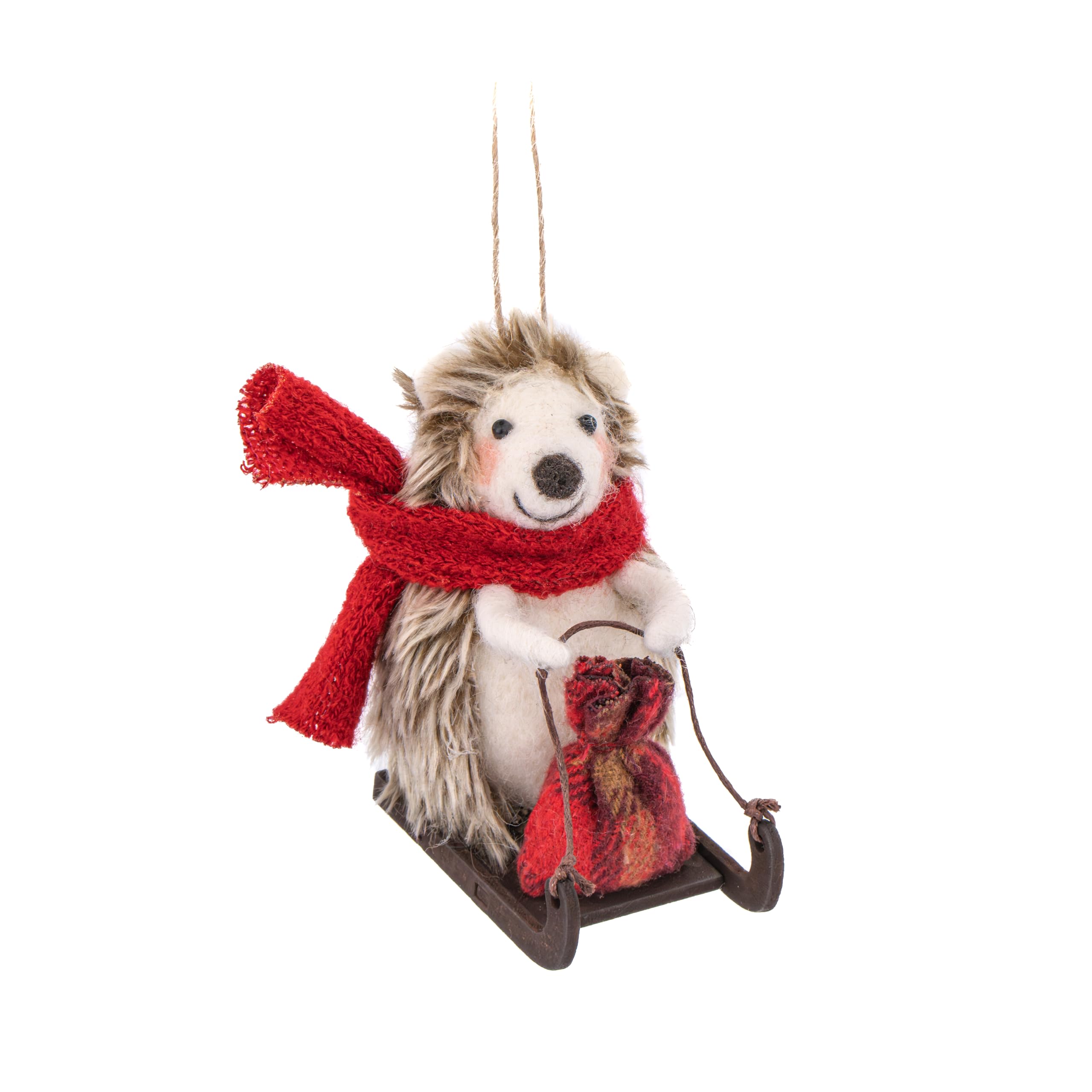 Sass & Belle Sass And Belle Sledging Hedgehog Felt Decoration