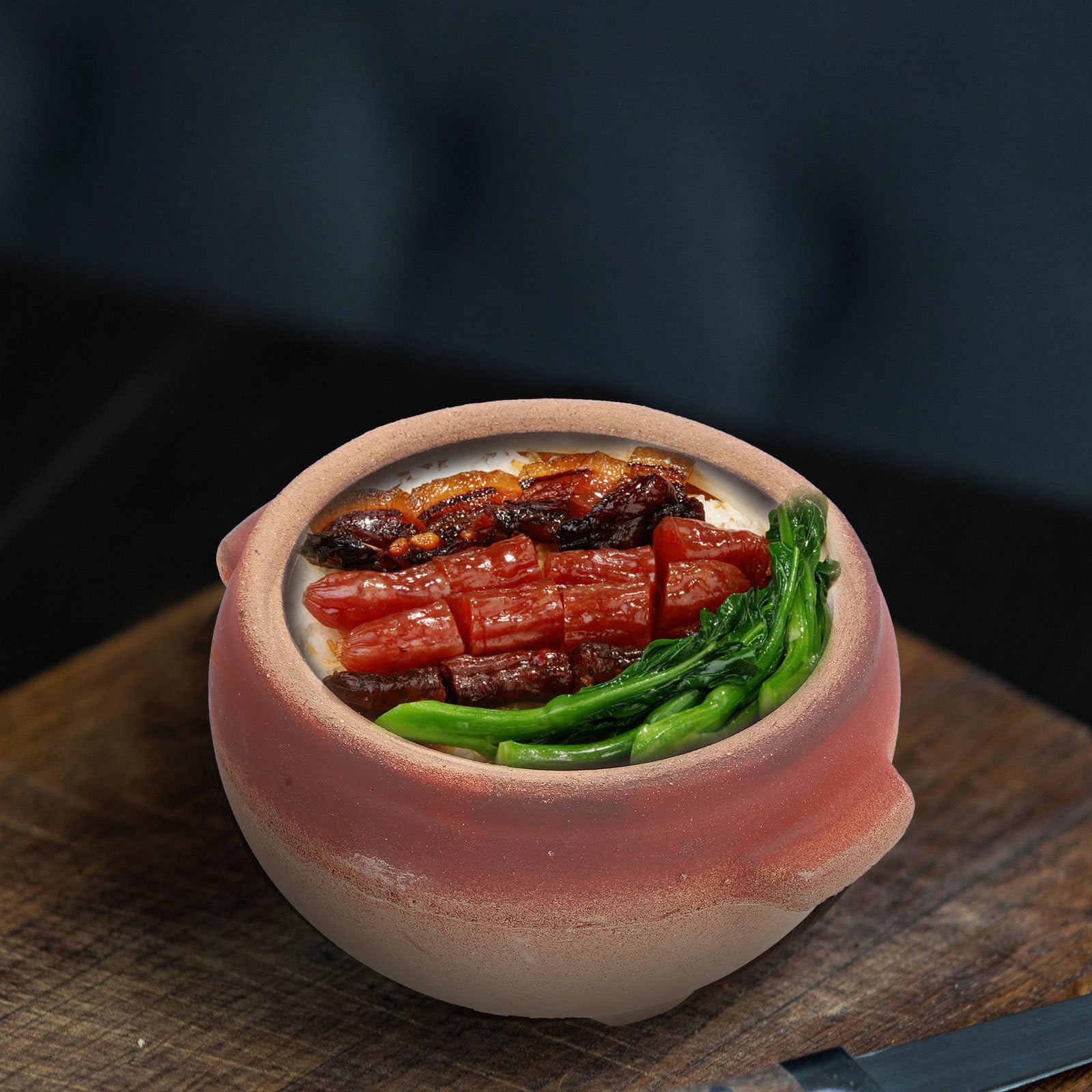 Olla de Barro sin Tapa 700ml de Arcilla para Cocinar y Guisar | Uso Doméstico y Comercial, Limpieza Sencilla, Diseño Multifunción, Capacidad Compacta para Preparaciones Calientes