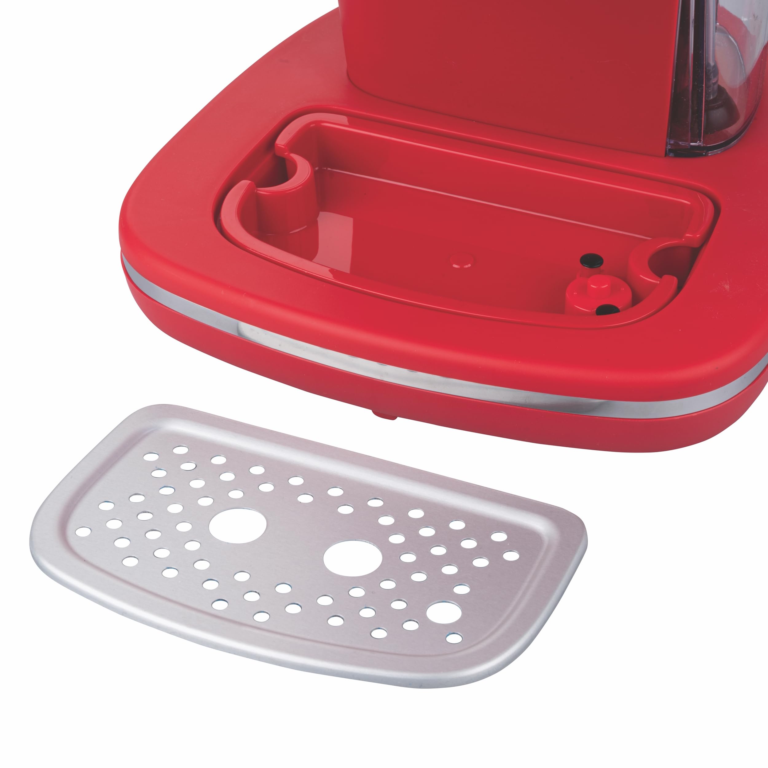 Macchina automatica caffè espresso con lancia vapore per cappuccino 1100 W rossa, Kooper