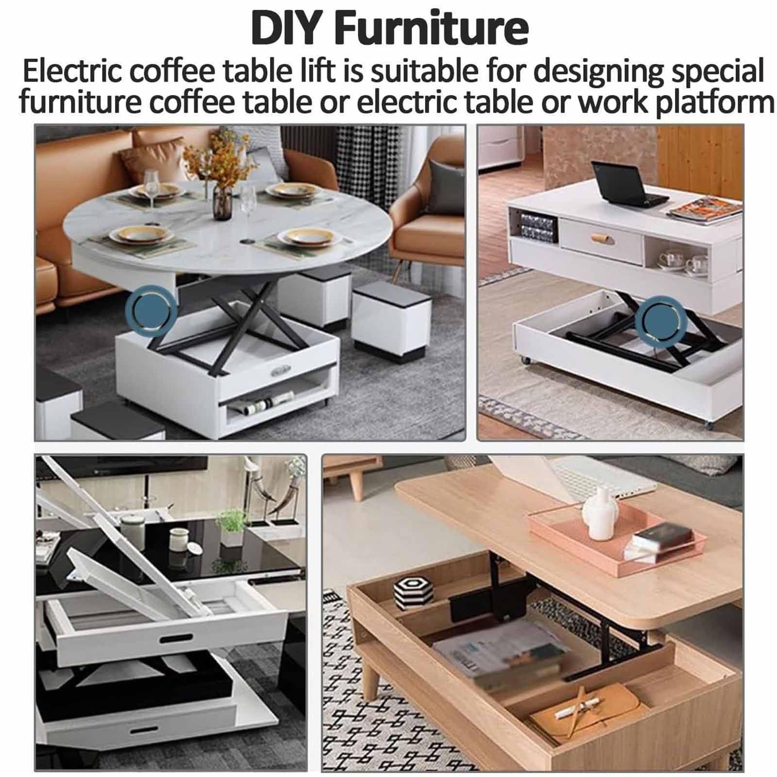 Elektrischer Scherenhubtisch für DIY-Möbel und Wohnaccessoires