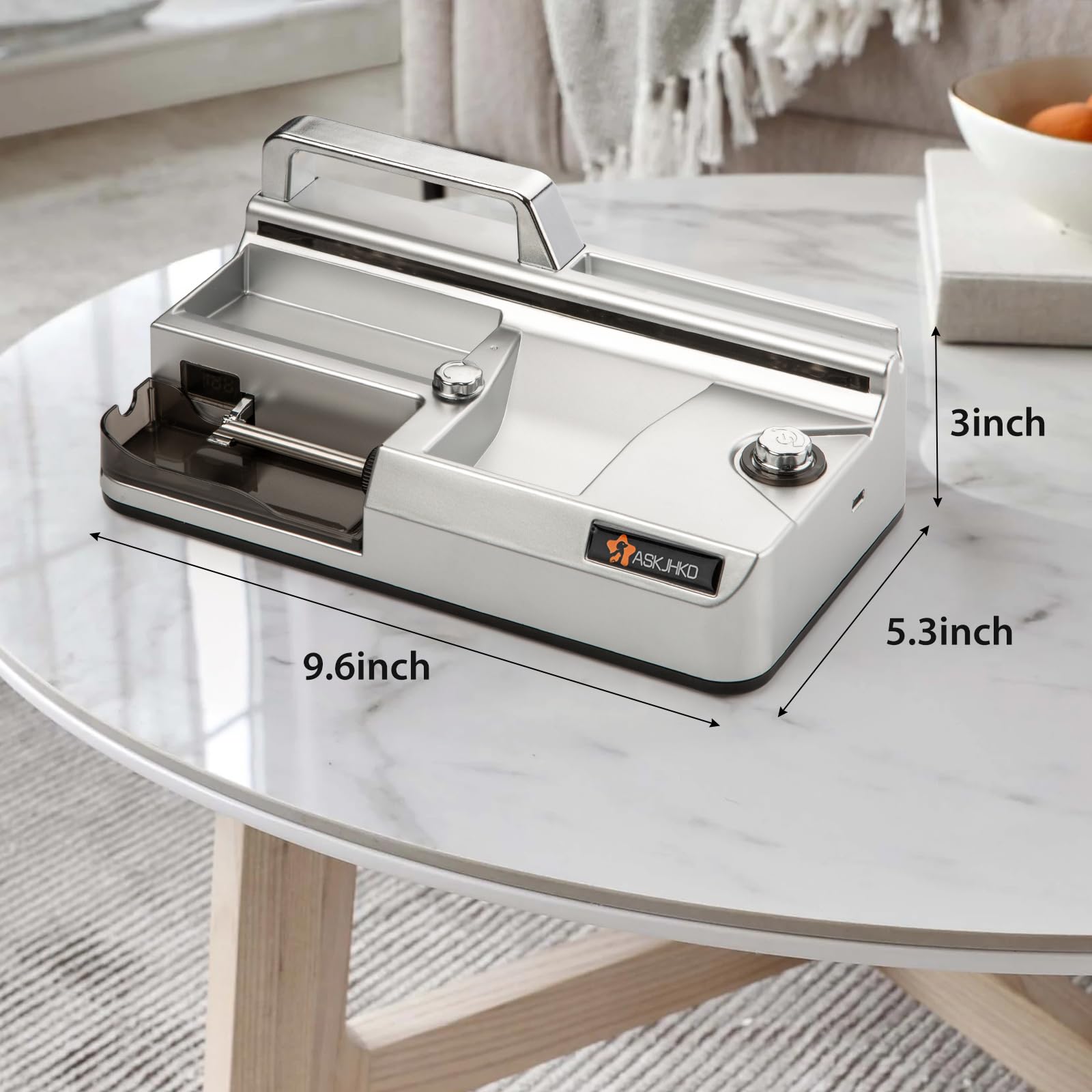 Macchina elettrica di rotolamento della sigaretta, Caricatore automatico dei coni, Mini portatile Pre Rolled Cones Filling Maker, Rullo automatico, Argento 317A